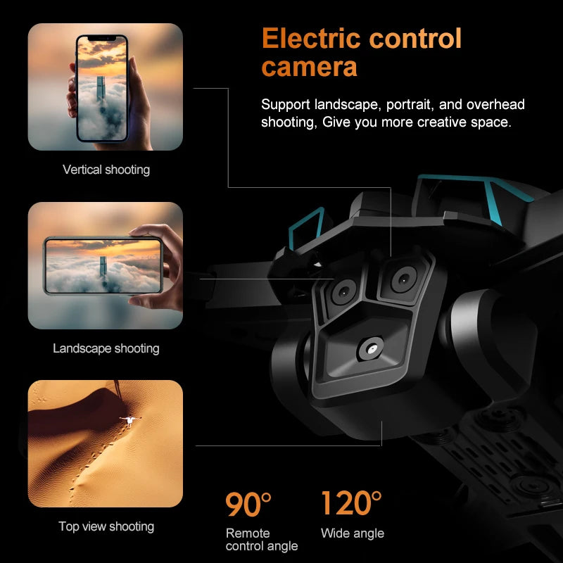 Dron Lanus Triple Cámara 4K